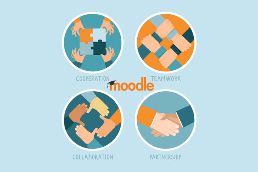 collaborative learning with Moodle